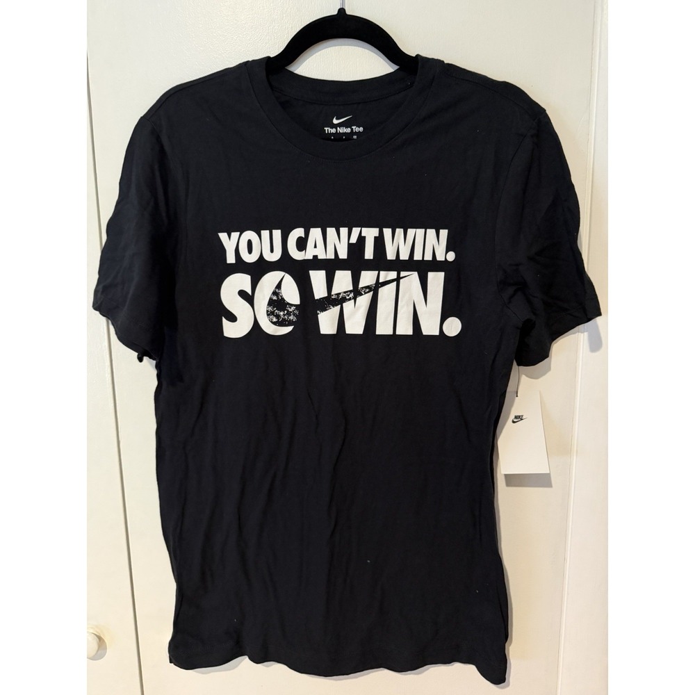 Nike Mens Black Graphic Tee "You Cant Win So Win" Size Small NWT